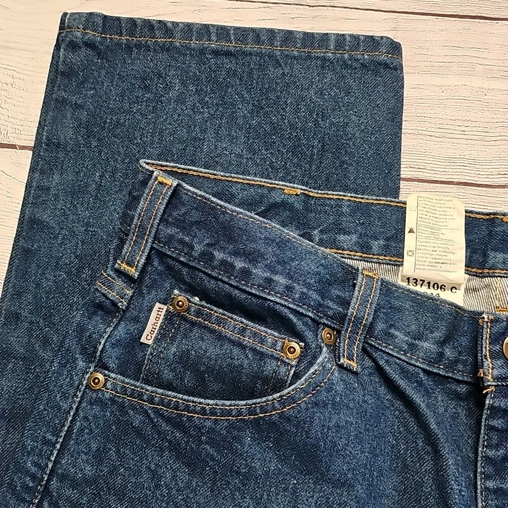 NWOT Carhartt 38x32 Men's Relaxed Fit Denim Jeans
